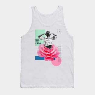 Mind Your Own Uterus // Vintage Collage Art Feminism Tank Top